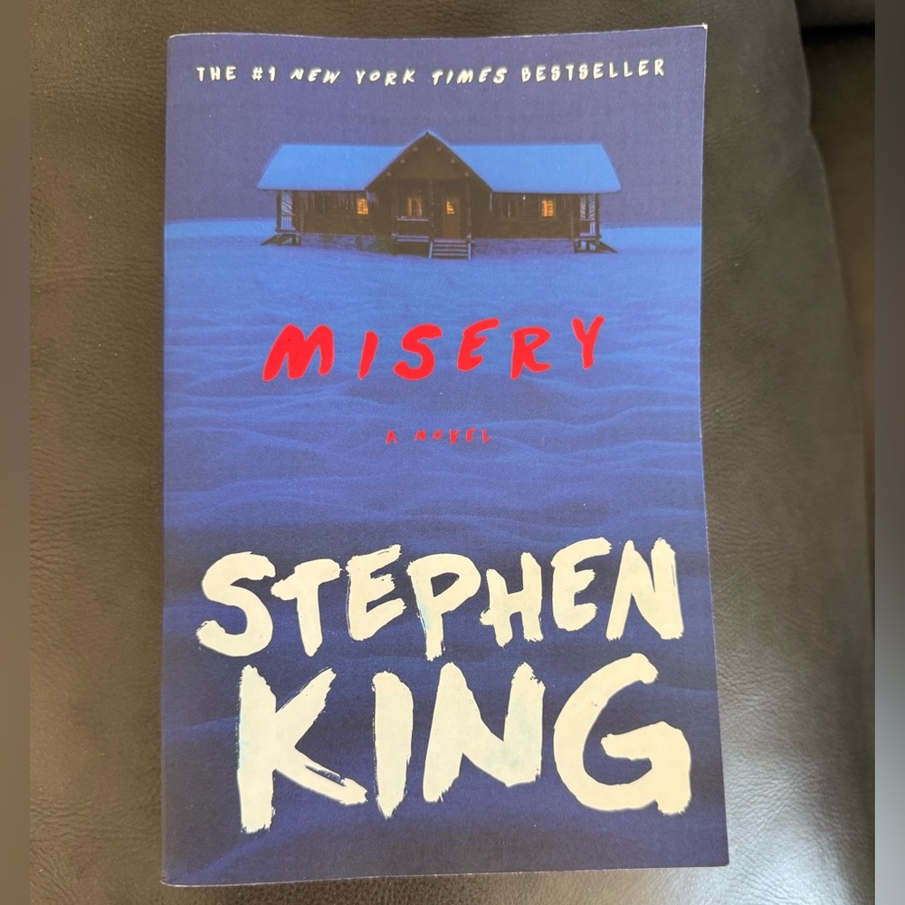 Stephen King Blue and White Book Cover